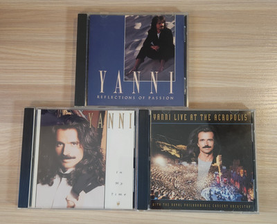 Yanni CDs Lot of 3 Live at the Acropolis  / In My Time / Reflections of Passion