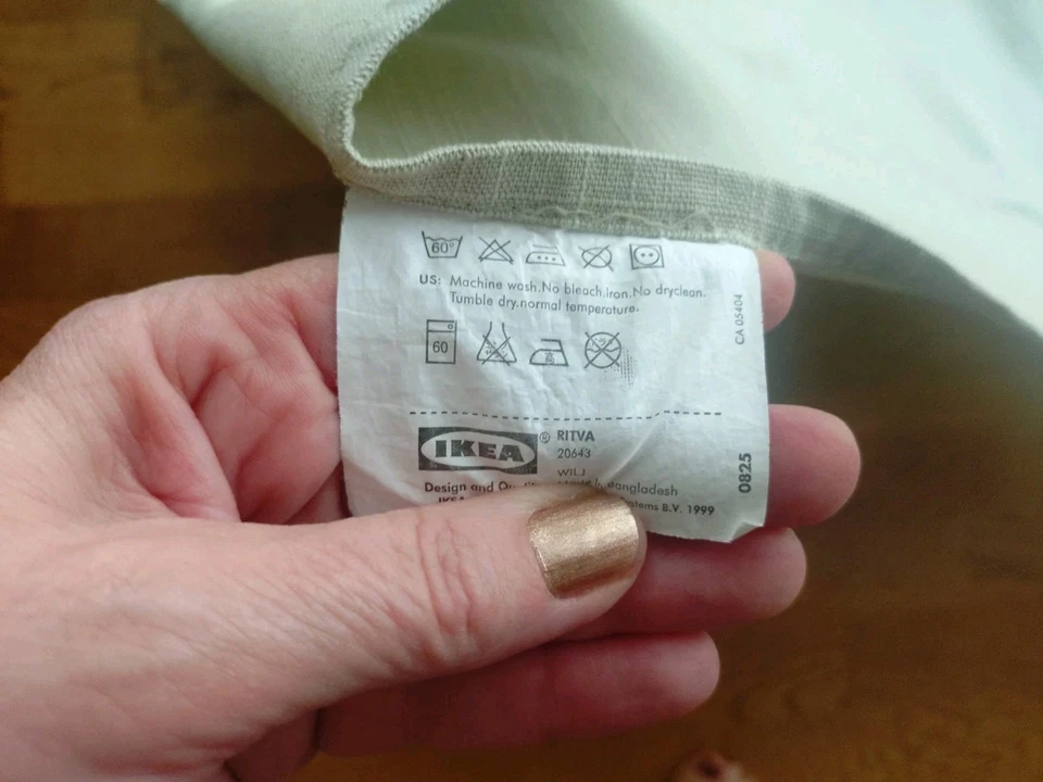 Large IKEA tablecloth (210 x 144cm) ... Putty/Taupe shade ... 100% Cotton - Image 2 of 4