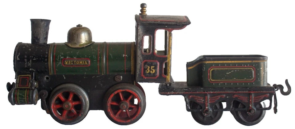Rare Early 1898-1904 Bing "Victoria" 0-gauge Passenger Train set - Image 4 of 4