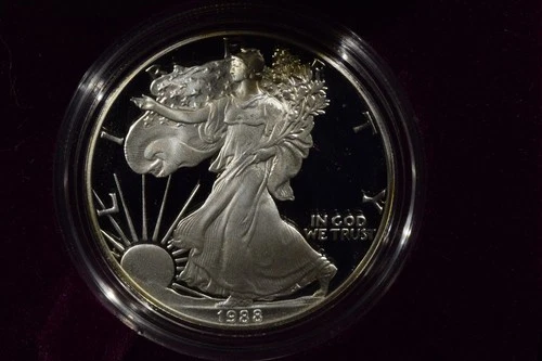1988-S American Silver Eagle *OGP* "Proof" *Free S/H After 1st Item*