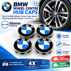 Set of 4 BMW Wheel Centre Caps 56mm E30E36E46E92 54mm 1 3 5 6 7