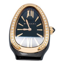 Bvlgari Serpenti SPC35BG Ceramic Black Dial Watch 35mm FOR PARTS
