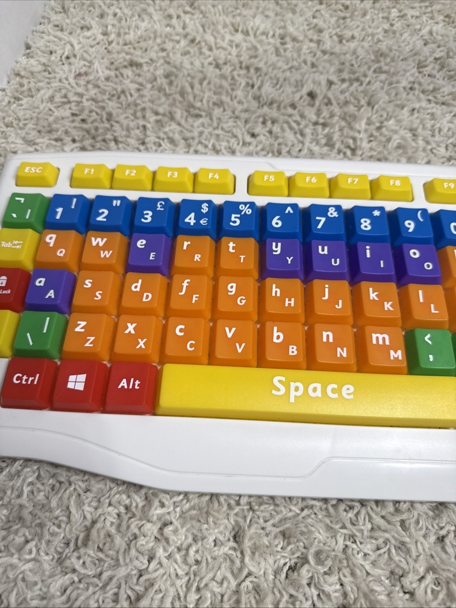 Playlearn Tastiera USB Per Bambini Con Bisogni Speciali – Codifica A Colori – Resistente Agli Spruzzi