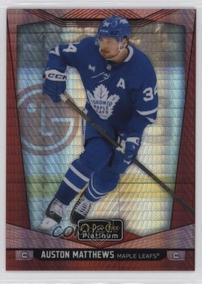2024-25 O-Pee-Chee Platinum Red Prism 107/199 Auston Matthews #193 16au