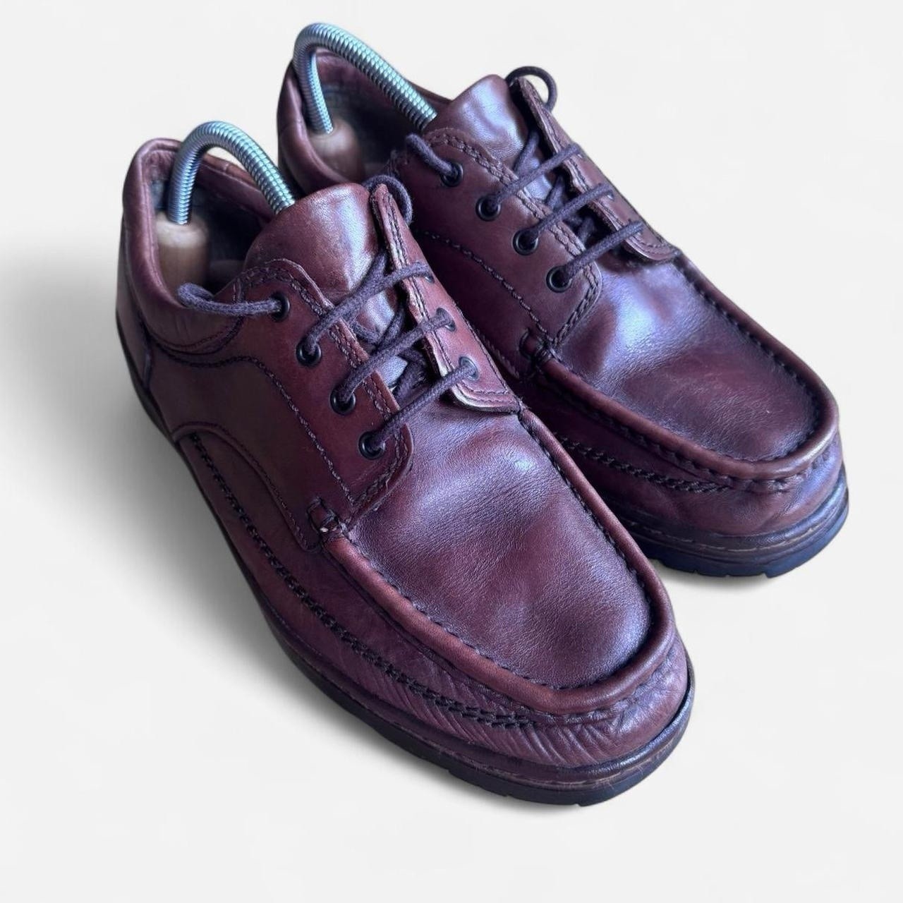 SAOLA Scarpe mocassini Clarks in pelle marrone UK 8 5 suola comoda grip casual