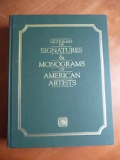 Falk DICTIONARY OF SIGNATURES & MONOGRAMS OF AMERICAN ARTISTS 1988 HC 557p