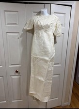 Vintage Alfred Angelo Wedding Gown - Edythe Vincent - Ivory -Train  Headpiece