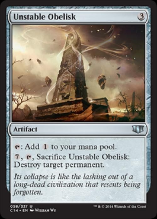 Unstable Obelisk - C14 MTG - Light Play