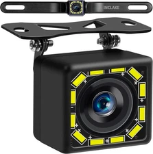 Car Backup Camera, Rear View Camera Ultra HD 12 LED Night Vision,Waterproof Reve