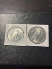 U.S. Peace Dollar 1922 & 1923  2-coin Lot 90% Silver CH BU