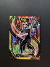 2024 Panini Select - Premier Level Jared Goff #123 Red & Yellow Shock Prizm