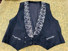 Men  s Large Tuxedo Vest 100 Percent Silk