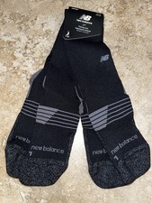 New Balance Pro Black Midweight Training Cushion Crew Socks Large 9-13 LAS25141