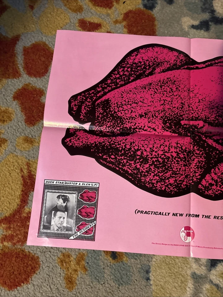 THE RESIDENTS Duck Stab! 1978 Ralph Records US PROMO Only POSTER Buster & Glen - Image 2 of 4