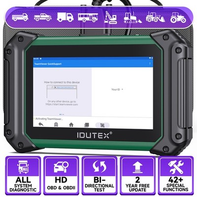 IDUTEX TS710 Heavy Duty Truck Diesel Bi-directional Diagnostic Scanner DPF Regen