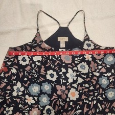 LOFT Outlet Women's Floral Strappy Sleeveless Sundress S Navy Multi