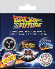 Gadget - Back To The Future: Pyramid - Delorean (Pin Badge Pack / Set Spille) -I