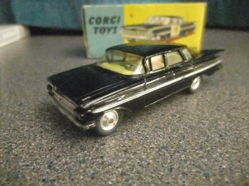 Vintage Corgi Toys 223 Chevrolet "State Patrol" police car - original with box