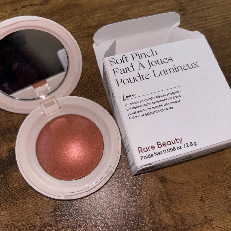 NIB Rare Beauty Soft Pinch Luminous Powder Blush LOVE Full Sz 2.8g 0.098oz - Image 2 of 2