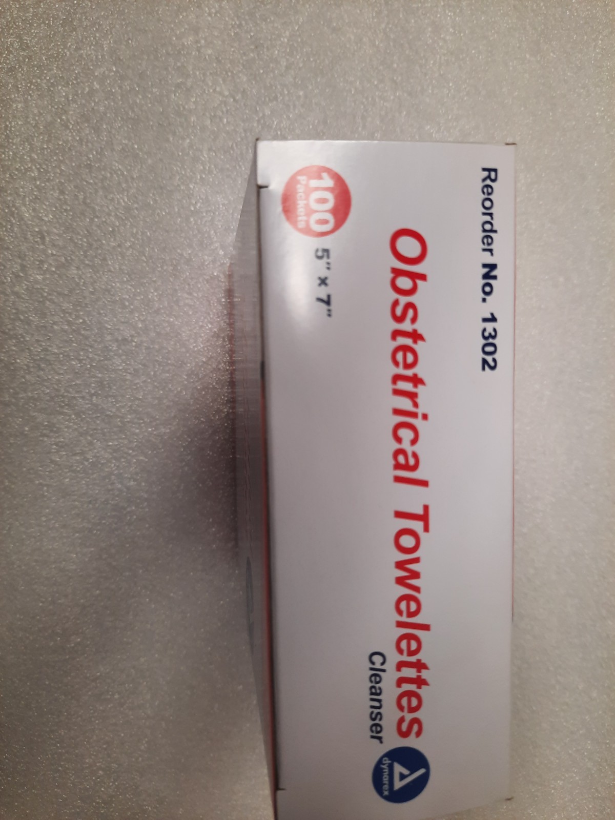 100 packets Dynarex Obstetrical Cleansing Towelette 5'' x 7" 1302