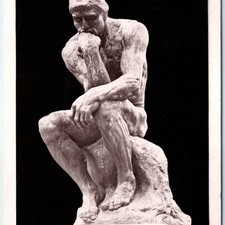 c1930s Paris, France RPPC Auguste Rodin Penseur Thinker Masterpiece Bronze A347
