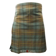 Clan Johnstone Weathered Handmade Tartan Kilt - Traditional 8yards Tartan Kilt