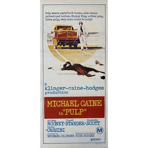 PULP Affiche de cinéma - 33x78 cm. - 1972 - Michael Caine, Mike Hodges - Photo 1/1