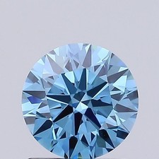 1.15 Ct Round Diamond IGI Certifide Stone Fancy Vivid Blue Color VVS2 For Ring