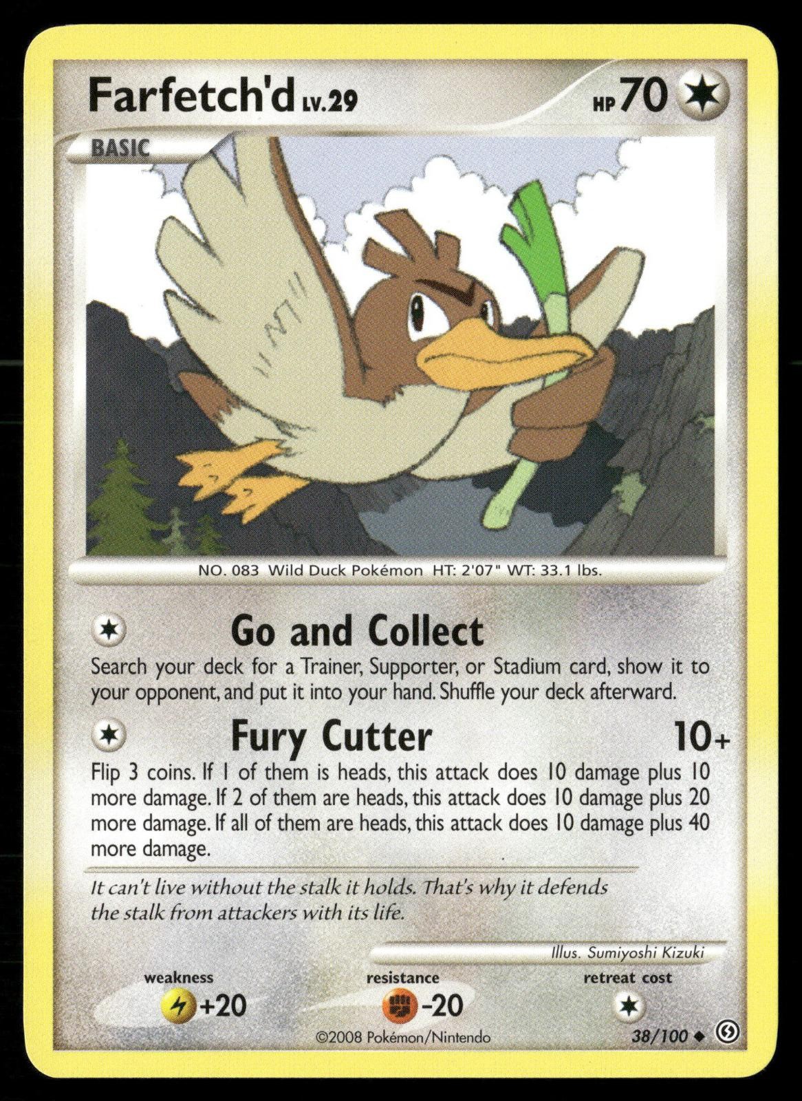 Farfetch'd 38/100 Uncommon Stormfront Pokemon LP