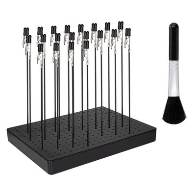 1 PC Plastic Painting Stand Base W/ 10PCS Painting Stand Alligator Clip Stick