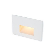 LEDme 12V Horizontal Step and Wall Light White on Aluminum 3000K Warm White 
