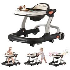 Music Lights Baby Walker with Wheels,6 in 1 Baby Activity Center for Boy Girl