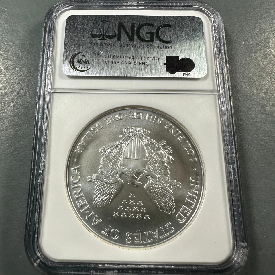 1998 Silver Eagle NGC MS69 (86981) - Image 2 of 2