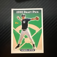 Topps 1993 Derek Jeter #98 Yankees Draft Pick Baseball Card Base Set