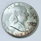 1963 D Franklin Half Dollar - 90% Silver - Circulated Coin #6641