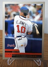 Topps 2000 Chipper Jones #6 Atlanta Braves Baseball MLB Trading Card JUMBO