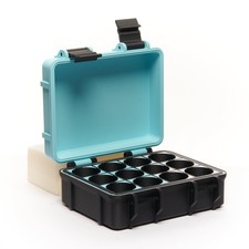 Rugged 135 Film Case With Hinged Lid - For 35mm Rolls of Film - Fits 12 Rolls