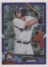 2018 Bowman Chrome Prospects Purple Refractor 181/250 Aaron Knapp #BCP5 n1u