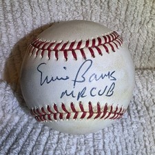 Ernie Banks Autographed Baseball Chicago Cubs Original MLB Signed Ball