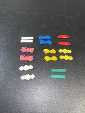 8 Pairs of Vintage 1970's Plastic Hair Barrettes