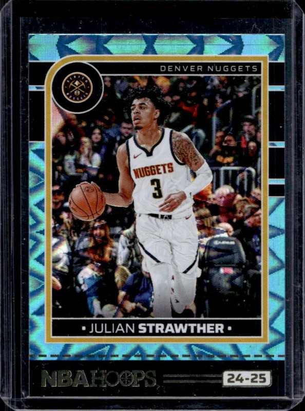 2024-25 Panini Hoops Julian Strawther Teal Explosion #174 Nuggets