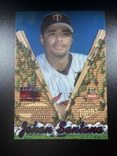 2000 Pacific Invincible Johan Santana #86 RC Purple Holo parallel #/299