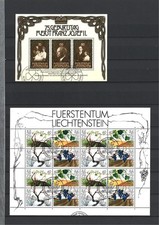 Lot de 2 BF oblitérés du Liechtenstein