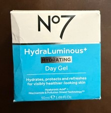 New No7 Hydra Luminous Hydrating Day Gel 50ml Protect Refresh Nourish NEW