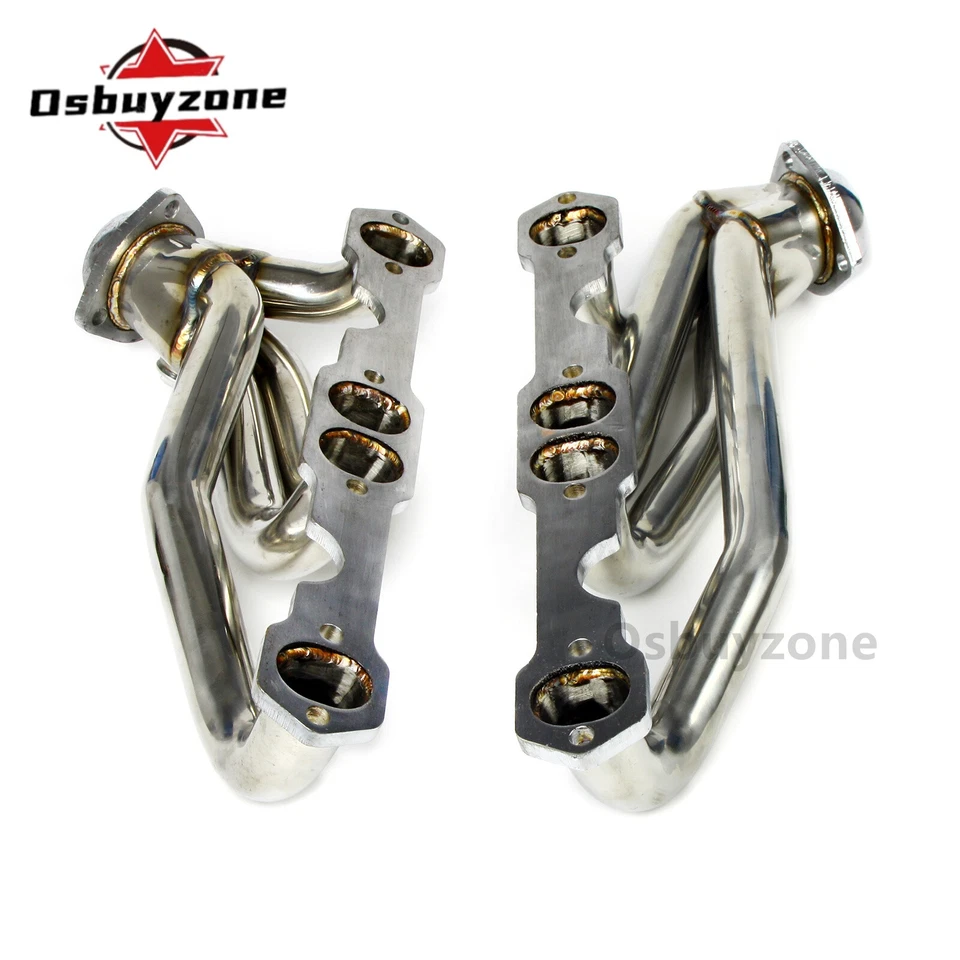 Cabezales de escape Shorty para Chevy GMC 88-95 C1500 K1500 C2500 K2500 305 350 V8 EE. UU. Foto 3 de 4
