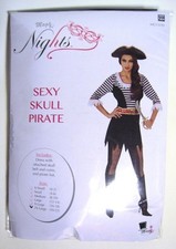 Woman's Skull Pirate Costume 2X Large-NEW