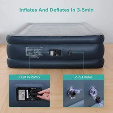 tesco single flocked airbed