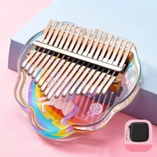 Professional Kalimba 17 21 Keys Sakura 21-Tone Thumb Piano Acrylic Finger Piano