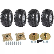 18x9.50-8 Wheel 18x9.5-8 Tire Rim 4 Lug Hubs for ATV Go kart Buggy Mower Taotao