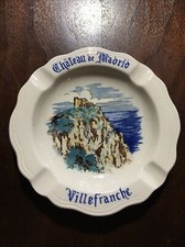 Vintage Original "CHATEAU DE MADRID" White Ash Tray Cigarette Madrid Spain